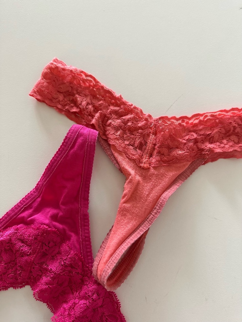 Vintage Y2K Lululemon Lace Thong Panties Bundle Pink S Logo Low Rise Cotton - Picture 3 of 5